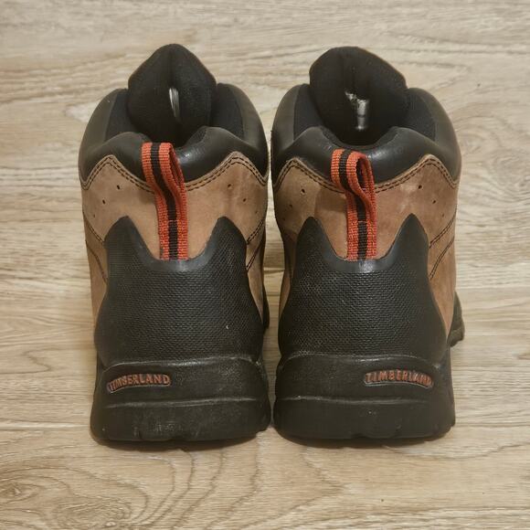 Timberland Men's Brown Leather Waterproof Hiking Trail Boots Size 11W Wide - Picture 4 of 8